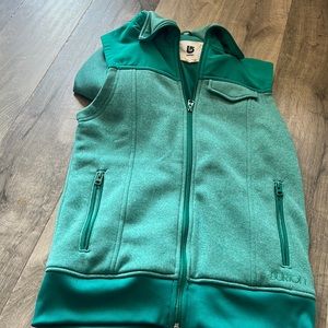 Green Burton Hooded Vest